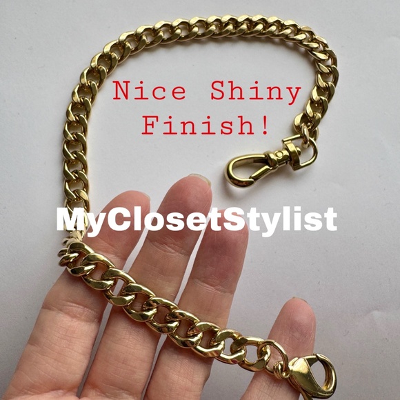 Bandolier RARE Gold Long Wrist Hand Strap NEW! Purse iphone case HARD TO GET 15" - Picture 9 of 9